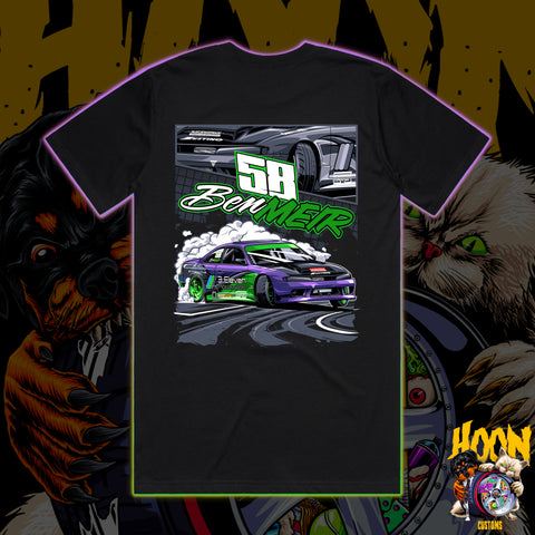 BEN MEIR SILVIA DRIFT T-SHIRT FRONT AND BACK PRINT