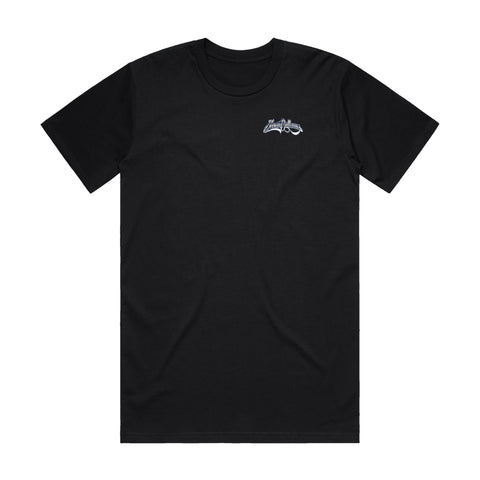 BLOWN OUTLAWS FUKYEA & FUKDAT SYDNEY T-SHIRT FRONT AND BACK PRINT