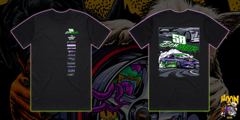 BEN MEIR SILVIA DRIFT T-SHIRT FRONT AND BACK PRINT