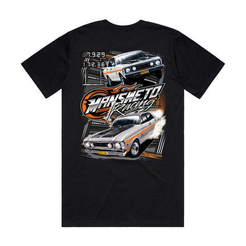 MANSWETO RACING 2ENIL8 T-SHIRT FRONT AND BACK PRINT