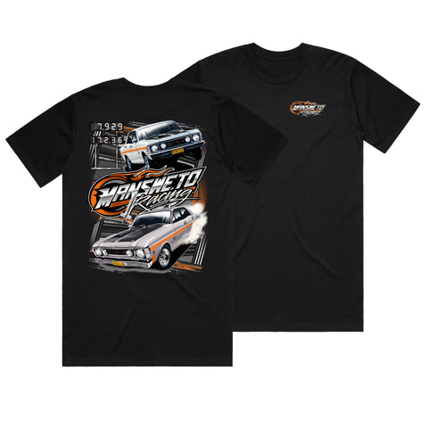 MANSWETO RACING 2ENIL8 T-SHIRT FRONT AND BACK PRINT