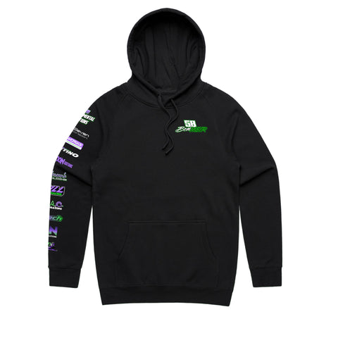 BEN MEIR SILVIA DRIFT HOODIE FRONT, BACK & SLEEVE PRINT