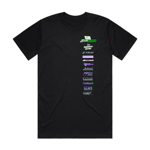 BEN MEIR SILVIA DRIFT T-SHIRT FRONT AND BACK PRINT