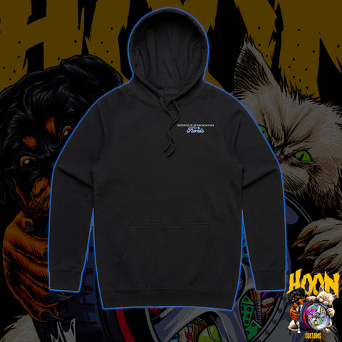 MUSCLE & MODERN FORDS HOODIE FRONT & BACK PRINT