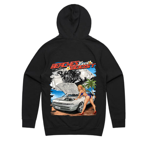 HOON CUSTOMS VL CALAIS BEACHES LOVE BOOST HOODIE FRONT AND BACK PRINT