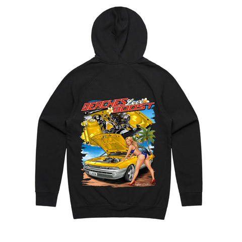 HOON CUSTOMS VL CALAIS BEACHES LOVE BOOST HOODIE FRONT AND BACK PRINT