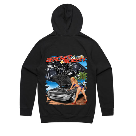 HOON CUSTOMS VL CALAIS BEACHES LOVE BOOST HOODIE FRONT AND BACK PRINT