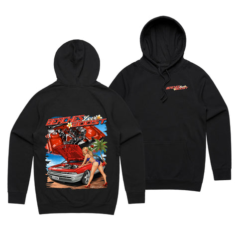HOON CUSTOMS VL CALAIS BEACHES LOVE BOOST HOODIE FRONT AND BACK PRINT