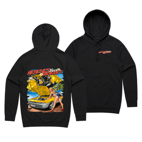 HOON CUSTOMS VL CALAIS BEACHES LOVE BOOST HOODIE FRONT AND BACK PRINT