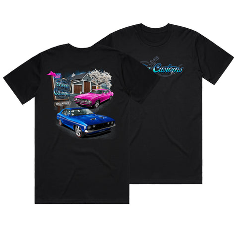HOON CUSTOMS GSHOON & XAHOON WORKSHOP T-SHIRT FRONT AND BACK PRINT