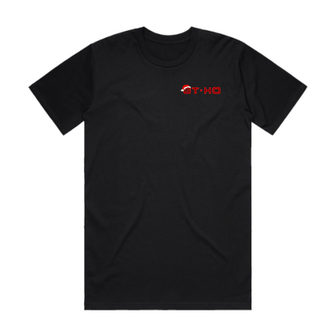 HOON CUSTOMS CHRISTMAS XY GT-HO & SANTA T-SHIRT FRONT AND BACK PRINT