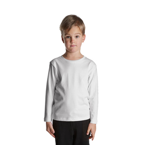 AS COLOUR KIDS STAPLE L/S TEE - 3007