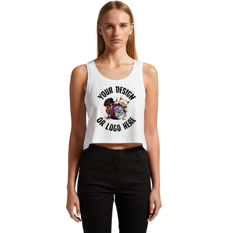 AS COLOUR WOMEN’S CROP SINGLET – 4031