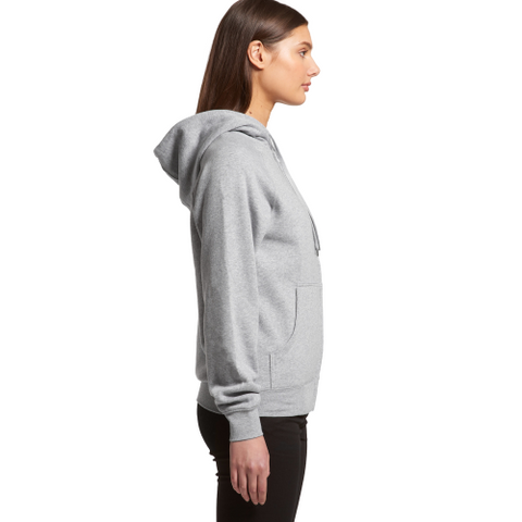 AS COLOUR WOMEN'S OFFICIAL ZIP HOOD - 4103