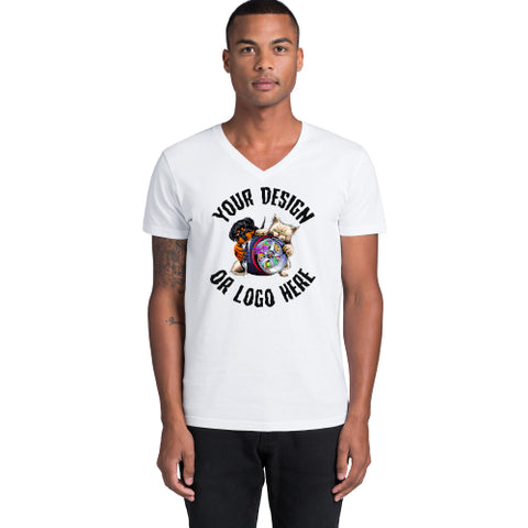 AS COLOUR MENS TARMAC V-NECK TEE - 5003