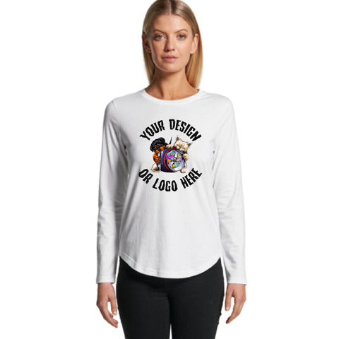 AS COLOUR WOMEN’S CURVE L/S TEE – 4055