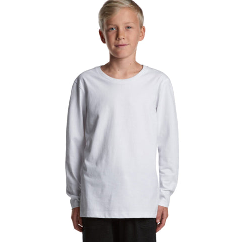 AS COLOUR YOUTH STAPLE L/S TEE – 3008