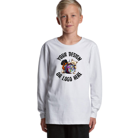 AS COLOUR YOUTH STAPLE L/S TEE – 3008