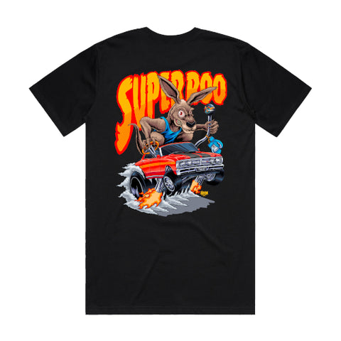 HOON CUSTOMS XY SUPER ROO T-SHIRT FRONT AND BACK PRINT