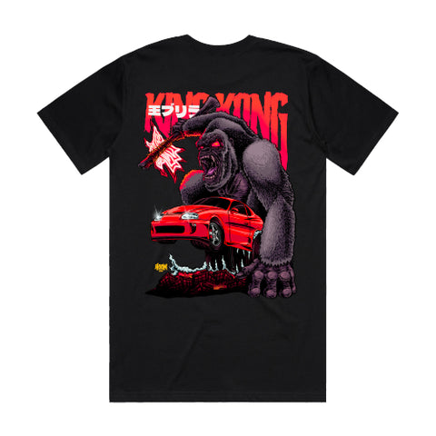 HOON CUSTOMS SUPRA & KING KONG T-SHIRT FRONT AND BACK PRINT