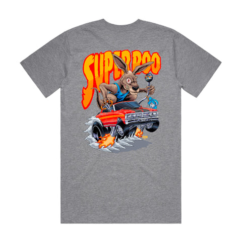 HOON CUSTOMS XY SUPER ROO T-SHIRT FRONT AND BACK PRINT