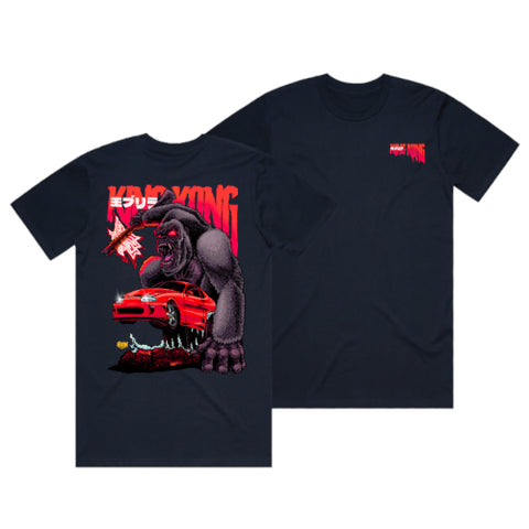 HOON CUSTOMS SUPRA & KING KONG T-SHIRT FRONT AND BACK PRINT