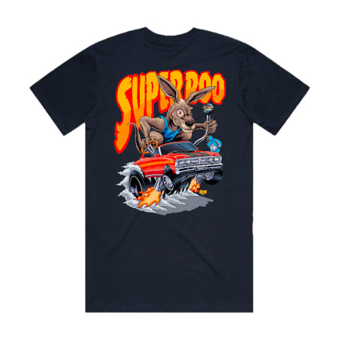 HOON CUSTOMS XY SUPER ROO T-SHIRT FRONT AND BACK PRINT