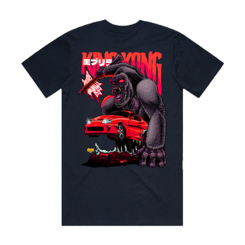 HOON CUSTOMS SUPRA & KING KONG T-SHIRT FRONT AND BACK PRINT