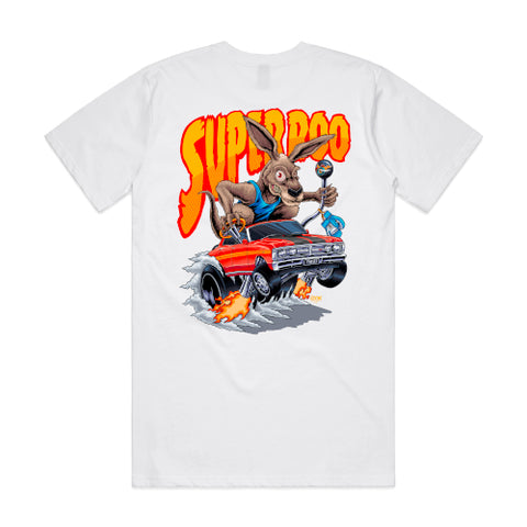 HOON CUSTOMS XY SUPER ROO T-SHIRT FRONT AND BACK PRINT
