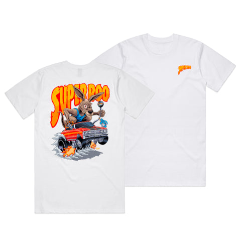 HOON CUSTOMS XY SUPER ROO T-SHIRT FRONT AND BACK PRINT