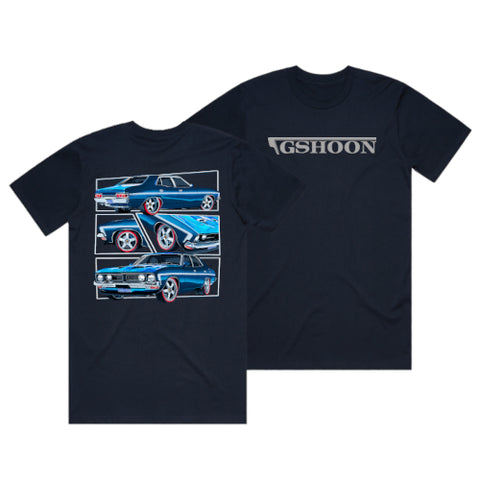 HOON CUSTOMS GSHOON T-SHIRT FRONT AND BACK PRINT