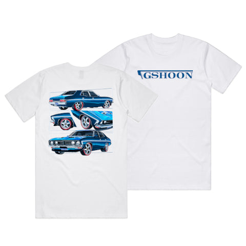 HOON CUSTOMS GSHOON T-SHIRT FRONT AND BACK PRINT