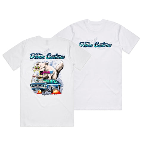 HOON CUSTOMS WAMPA & GSHOON T-SHIRT FRONT AND BACK PRINT